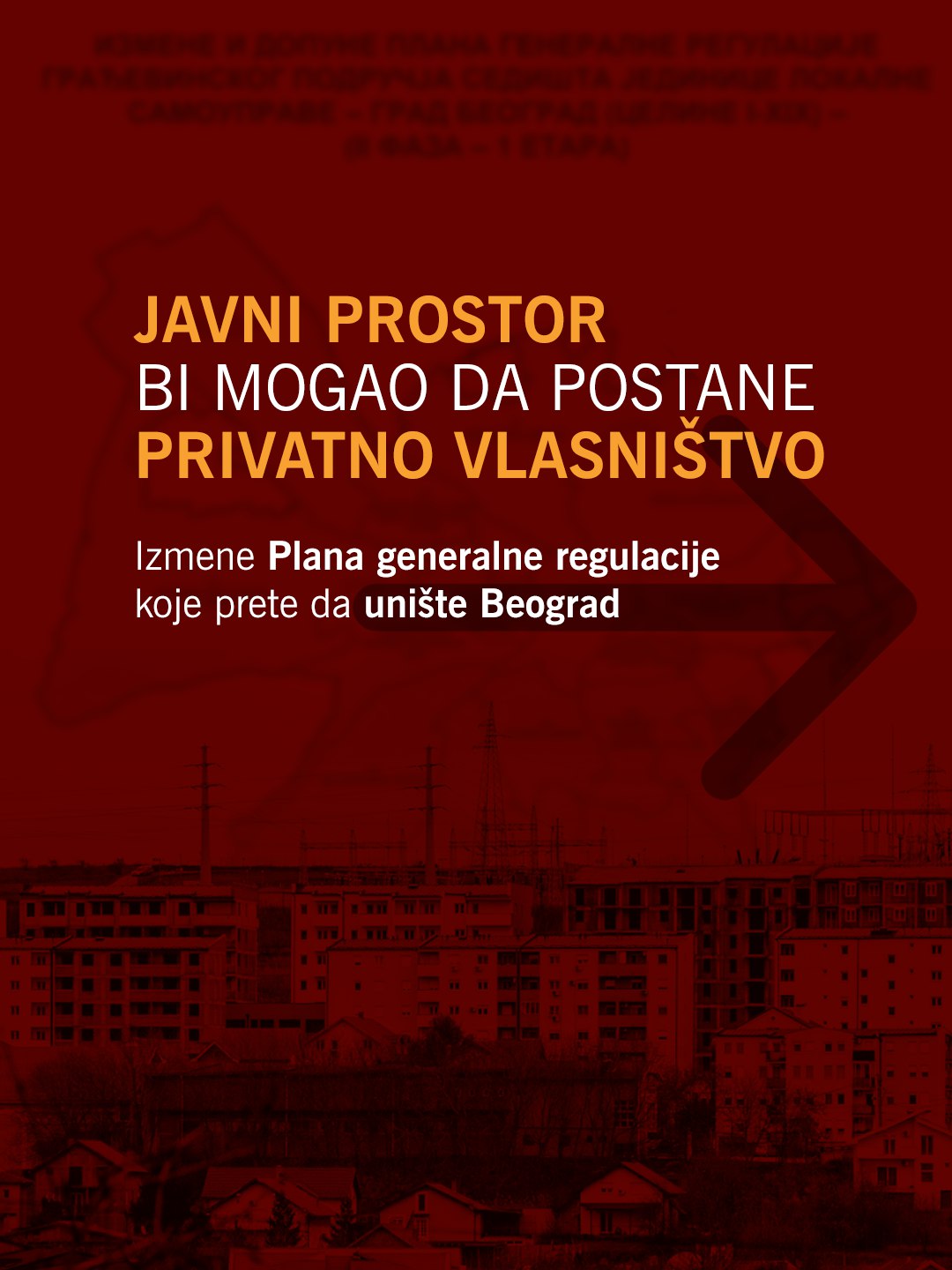 Zaustavimo privatizaciju javnog prostora kroz izmene Plana generalne regulacije Beograda